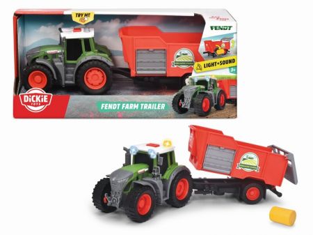 DICKIE - Traktor Fendt s přívěsem 26cm