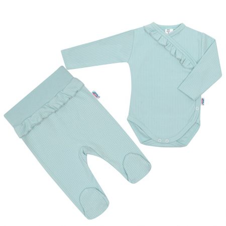 2-dílná kojenecká souprava New Baby Stripes ledově modrá 80 (9-12m)