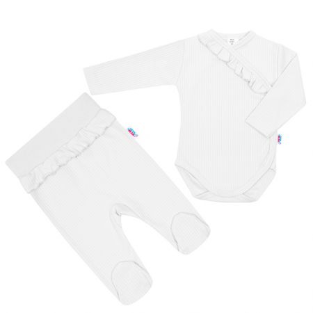 2-dílná kojenecká souprava New Baby Stripes bílá 86 (12-18m)