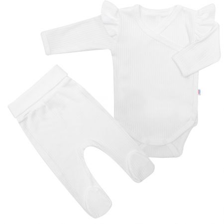 2-dílná kojenecká souprava New Baby Practical bílá holka 68 (4-6m)