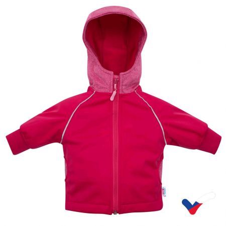 Softshellová kojenecká bundička New Baby růžová 92 (18-24m)