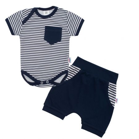 2-dílná letní bavlněná souprava New Baby Perfect Summer modrá 92 (18-24m)