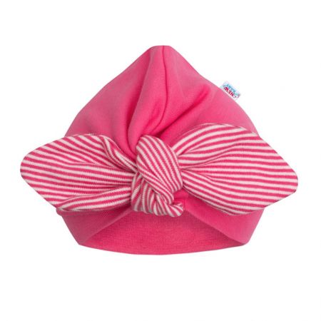 Dívčí čepička turban New Baby For Girls stripes 62 (3-6m)