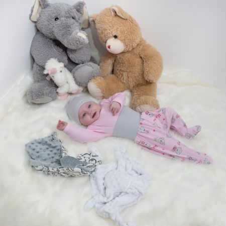 ESITO Polodupačky Teddy bears vel. 50 až 68 - růžová / 62