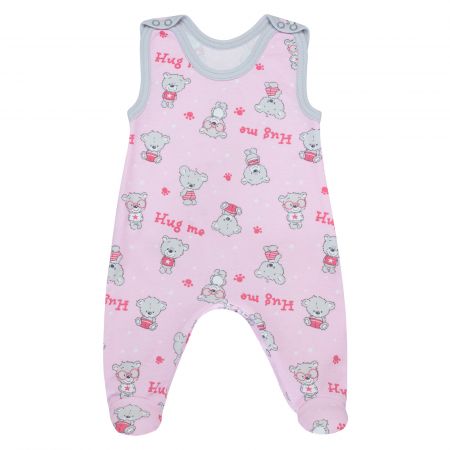 ESITO Kojenecké dupačky Teddy bears vel. 50 až 68 - růžová / 56