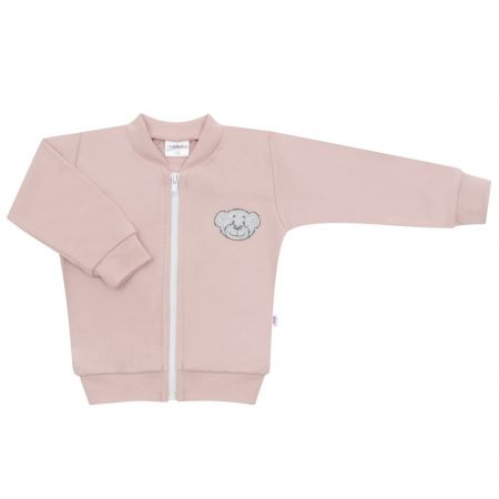 Kojenecká bavlněná mikina New Baby BrumBrum old pink 80 (9-12m)