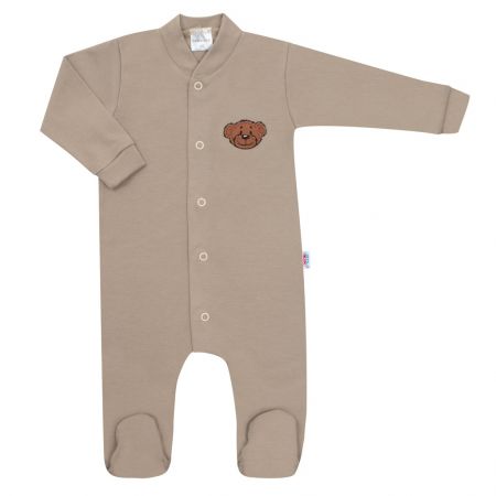 Kojenecký bavlněný overal New Baby BrumBrum latte 62 (3-6m)