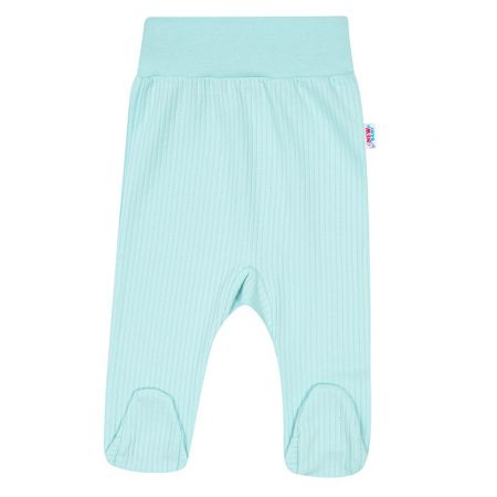 Kojenecké polodupačky New Baby Stripes ledově modrá 80 (9-12m)