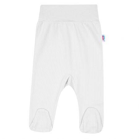 Kojenecké polodupačky New Baby Stripes bílé 86 (12-18m)