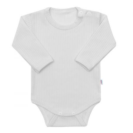 Body s dlouhým rukávem New Baby Practical bílé 86 (12-18m)