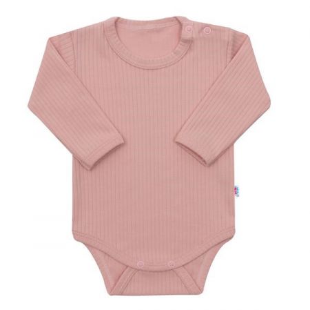 Body s dlouhým rukávem New Baby Practical růžové 80 (9-12m)