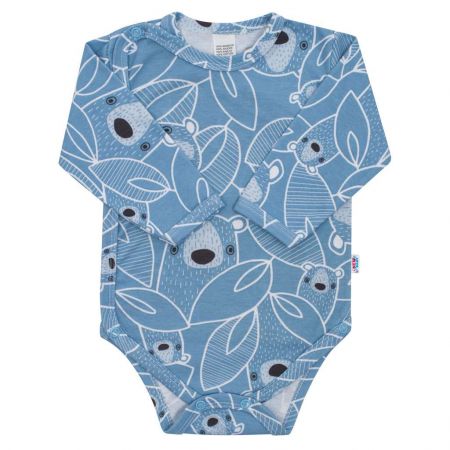 Kojenecké celorozepínací body New Baby BuBu modré 68 (4-6m)