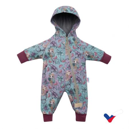 Softshellový kojenecký overal New Baby Mořské panny 80 (9-12m)