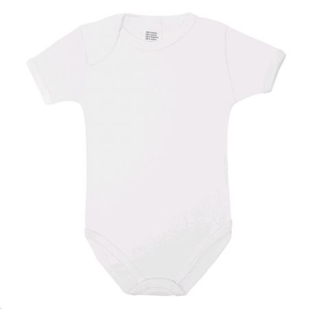 Luxusní body krátký rukáv New Baby - bílé 80 (9-12m)