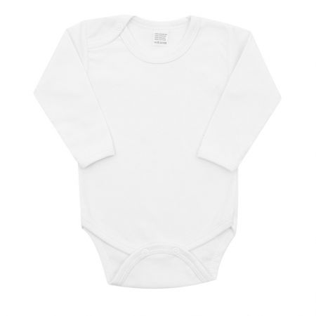 Luxusní body dlouhý rukáv New Baby - bílé 92 (18-24m)