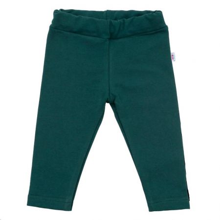 Kojenecké bavlněné legíny New Baby Leggings tmavě zelené 86 (12-18m)