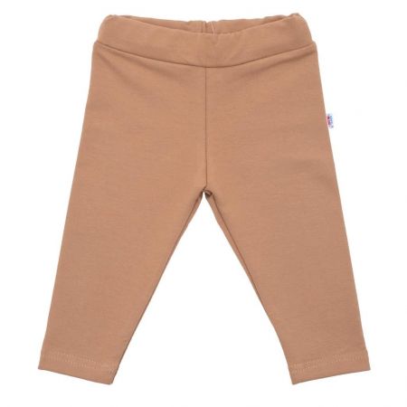 Kojenecké bavlněné legíny New Baby Leggings hnědé 62 (3-6m)