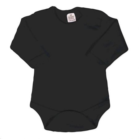 Body dlouhý rukáv New Baby - černé 80 (9-12m)