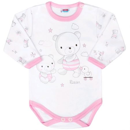 Kojenecké body New Baby Bears růžové 62 (3-6m)