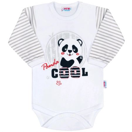 Kojenecké body s dlouhým rukávem New Baby Panda 80 (9-12m)