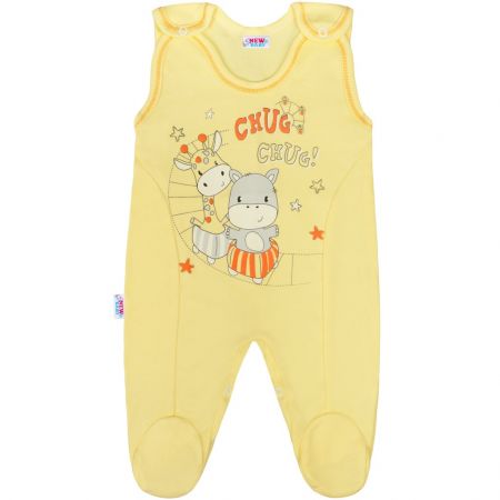 Kojenecké dupačky New Baby chug žluté 86 (12-18m)