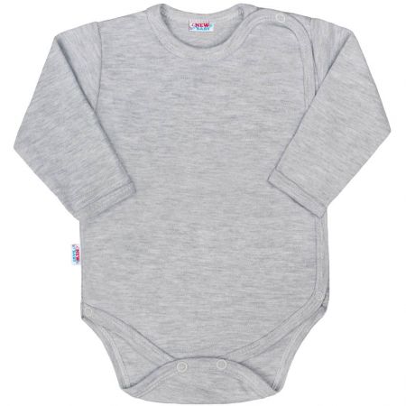 Kojenecké celorozepínací body New Baby Classic II šedé 50