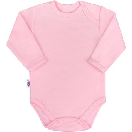 Kojenecké body s dlouhým rukávem New Baby Pastel růžové 74 (6-9m)