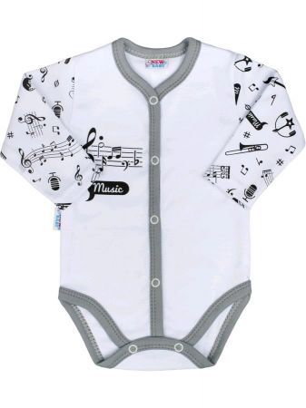 Kojenecké body celorozepínací New Baby Music 62 (3-6m)