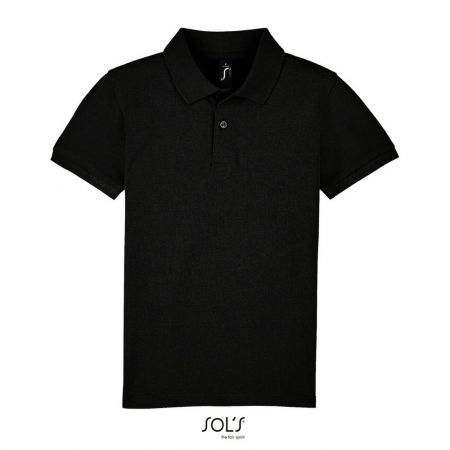 SOL'S Dětská polokošile s krátkým rukávem - Černá | 4 roky