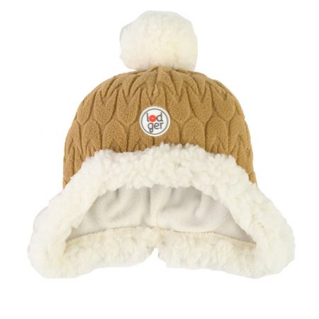 LODGER Čepička Hatter Empire Fleece Dark Honey 0-3m