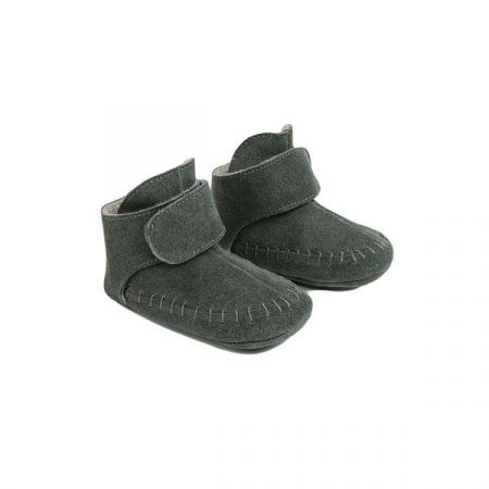 LODGER Capáčky kožené Walker Moccasin Gunmetal 15-18m