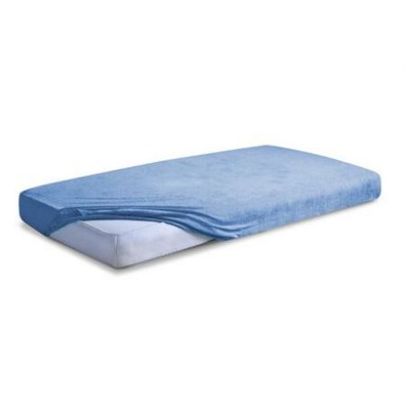 Prostěradlo s gumou frotte 120x60cm Baby Matex PREMIUM modrá