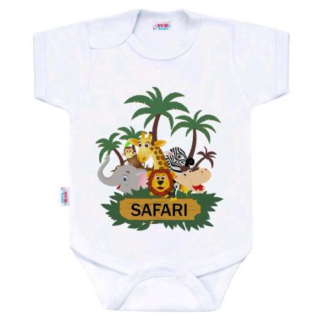 Body s potiskem New Baby SAFARI 80 (9-12m)