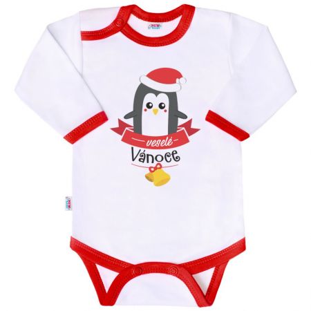 Body s potiskem New Baby veselé VÁNOCE 86 (12-18m)