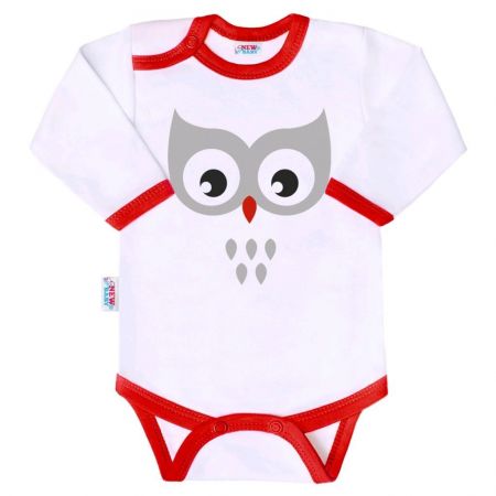 Body s potiskem New Baby Animals sova 80 (9-12m)