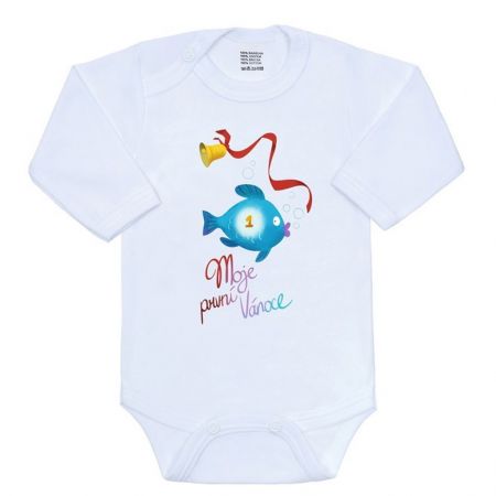 Body s potiskem New Baby Moje první Vánoce 62 (3-6m)