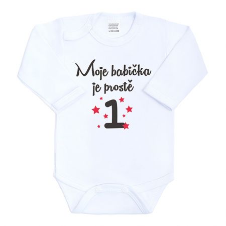 Body s potiskem New Baby Moje babička je prostě jednička 74 (6-9m)