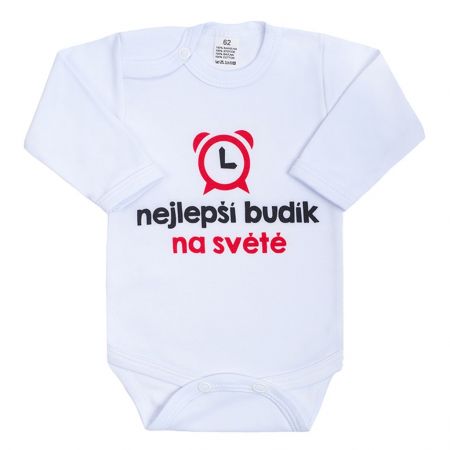 Body s potiskem New Baby nejlepší budík na světě 68 (4-6m)