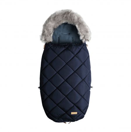 Beztroska fusak s kožešinou 110cm, navy (6-36m)/L