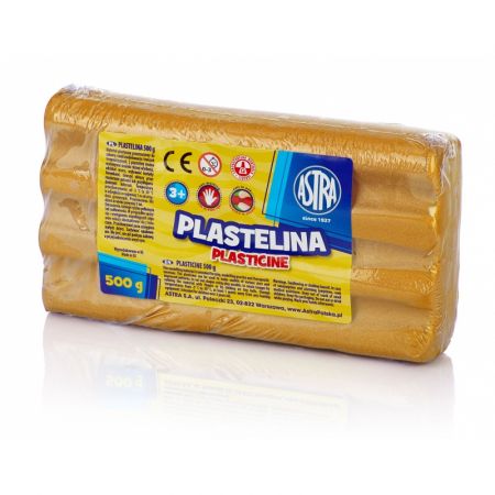 ASTRA - Plastelína 500g Metalická Zlatá, 303117014