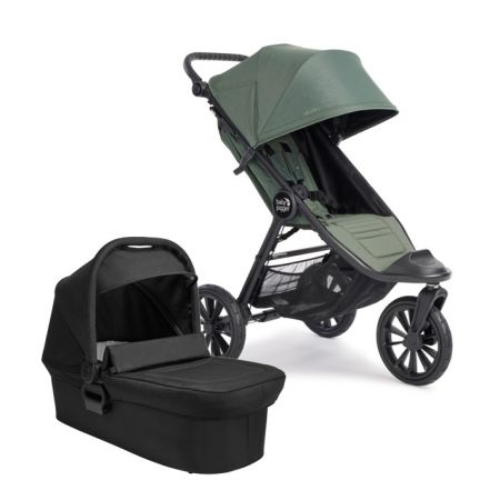 Baby Jogger BabyJogger CITY ELITE 2 set 2v1 (kočárek+korba) BRIAR GREEN+OPULENT BLACK