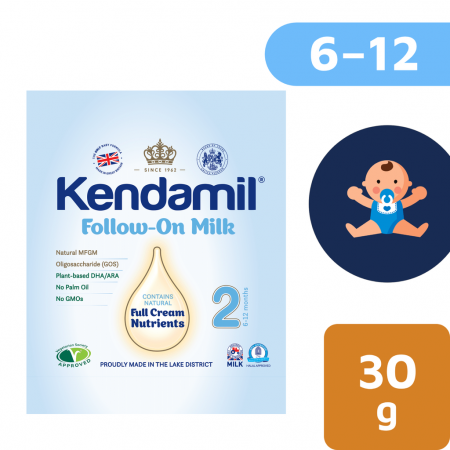 Kendamil pokračovací mléko 2 (30 g) DHA+ vzoreček