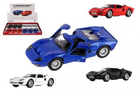 Teddies Auto Kinsmart 1966 Ford GT40 MKII kov/plast 13 cm na zpětné natažení