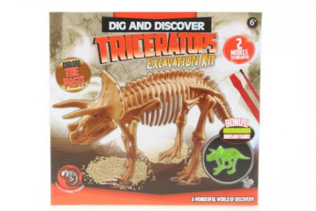 Tesání Dino svítící Triceratops