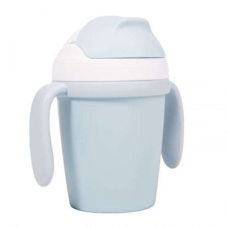Bo Jungle Hrníček se slámkou CPLA 250 ml Blue