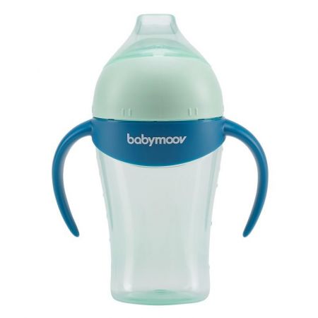 Babymoov Nekapající hrníček s úchyty 180 ml Azur