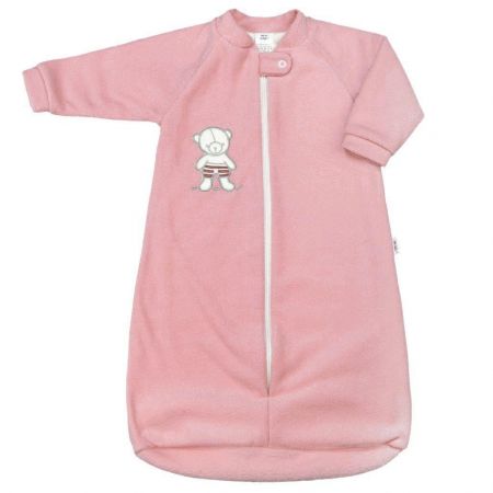 NEW BABY Kojenecký froté spací pytel New Baby medvídek růžový Vel.62