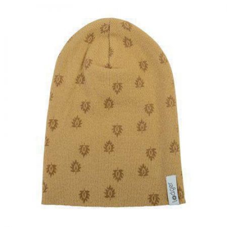 Lodger Čepička Beanie Print Rib - Honey 6 - 12 m