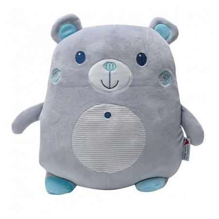 innoGIO Plyšový polštářek malý Bear Grey/Blue